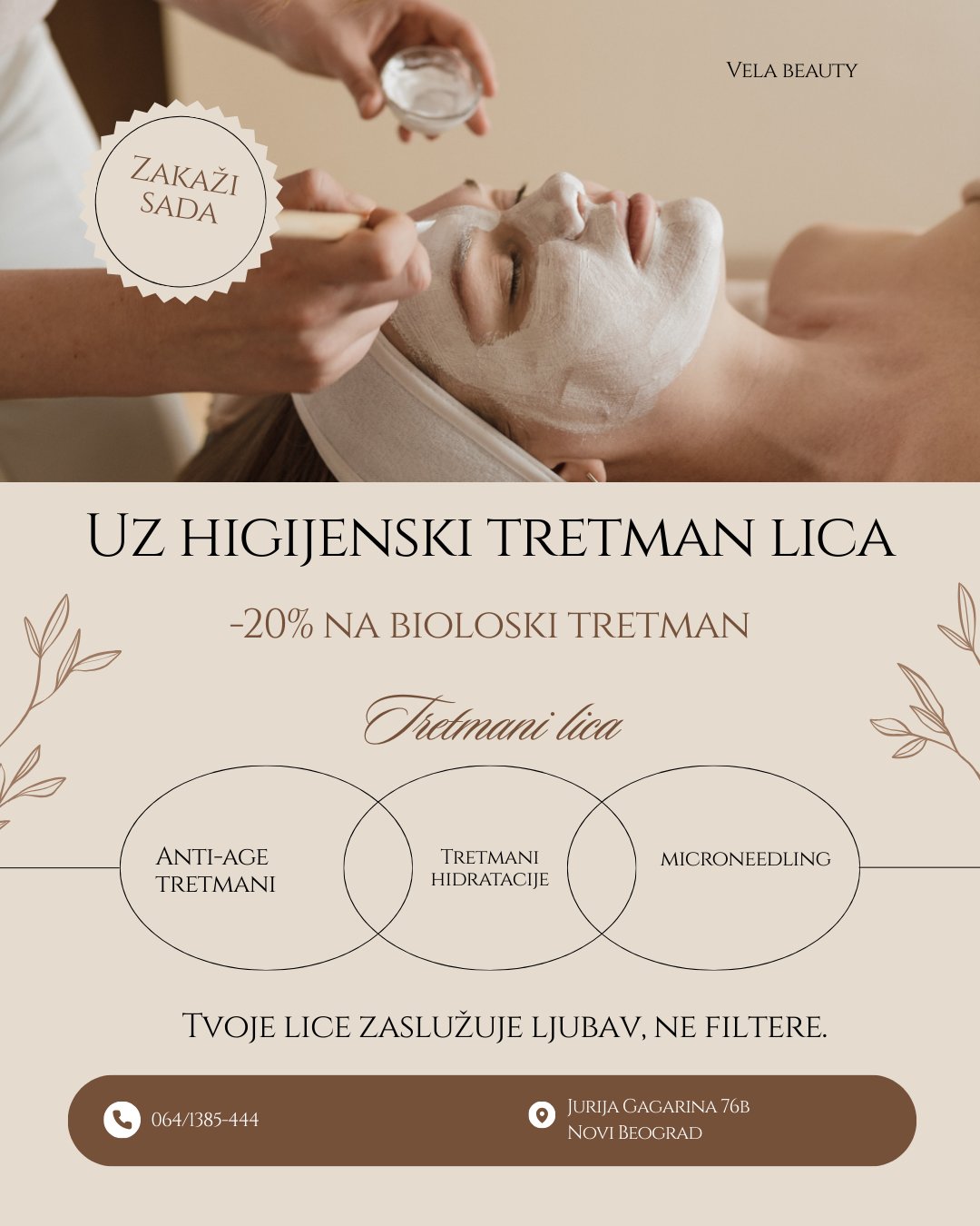 Uz higijenski tretman lica, -20% na bioloski tretman